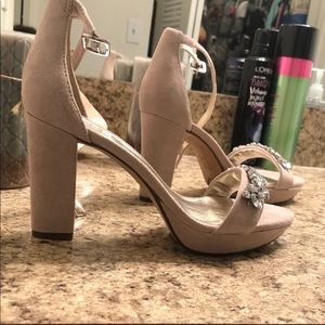 High heeled dress shoes